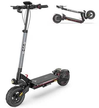 ENGWE E-Scooter Trottinette Électrique Pliable avec Batterie De 648Wh/864Wh, Autonomie Jusqu'À 50 Km/70km, Écran LCD, Y400/Y600 E-Scooter (Y400, Noir + Gris)