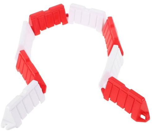 MUSISALY 60 pièces Mini Barrières de Circulation pour Piste de Course Rc Accessoires DIY Réalistes pour Voitures Télécommandées Clôtures Anti-Rayures pour Scènes de Course et Dérive