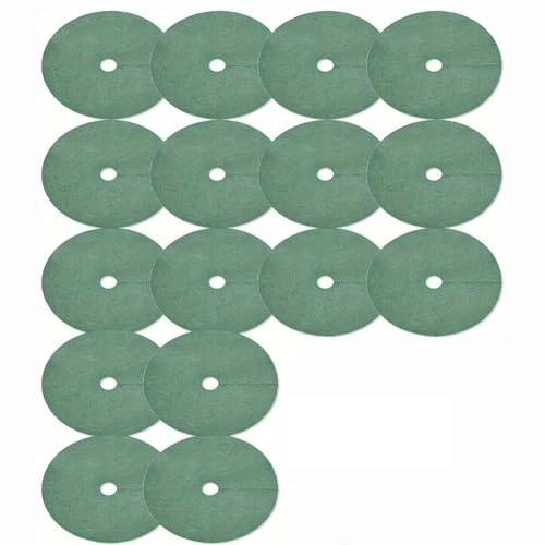 Gettimore 20PCS Green Tree Mulch Rings for Weed Control, Non-Woven Fabric Breathable Garden Ground Cover Mat for Trees, Flower Beds, Vegetables, 15-32cm 27cm