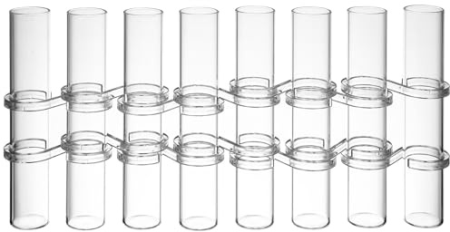 Luxshiny Hydroponic Glass Tube Vase 15x2.5cm Floral Water Tubes for Flower Arranging Home Decoration Plant Propagation Set