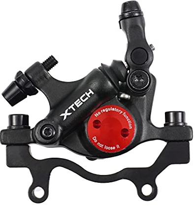 ShenZhenShiShiLiLan Freno de disco hidráulico CNC bicicleta, conjunto de frenos de disco delantero y trasero, freno hidráulico bicicleta de aleación de aluminio para bicicleta de montaña, negro