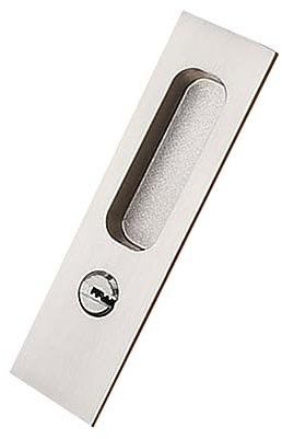 jojofuny Serratura Scorrevole Antifurto Per Porta Barn Design Elegante e Funzione Di Sicurezza Maniglia Quadra Per Uso Ed Esterno