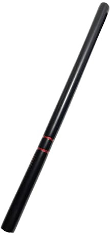 TEKKA BUDO Escrima Stock schwarz - stabile Ausführung - Trainingsstick 65 cm - Arnisstock Holz Eiche Kurzstock Kali Kampfsport