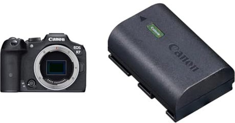 Canon Mirrorless Cameras EOS R7 Body w/o Mount Adapter GB - 32.5 MP Full-Frame CMOS Image Sensor & LP-E6NH Battery EOS R5/R6 Compatible EOS