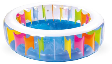 AMATOYS - Piscina Hinchable para Ninos y Bebes – Portatil, Segura y Facil de Usar – Ideal para Jardin o Terraza – Diversion de Verano al Aire Libre (Multicolor 190 X 50 cm)