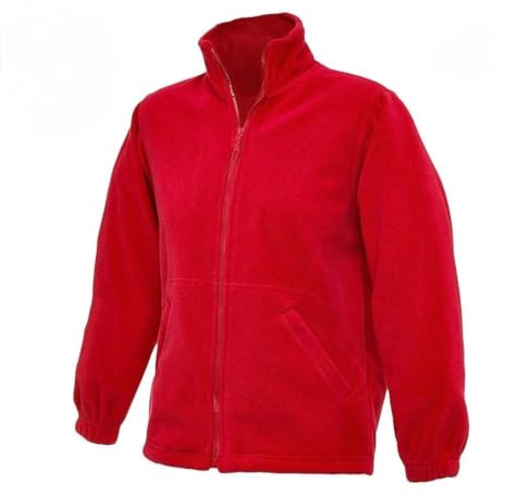 Full Zip Fleece Unisex Childrens Classic Jacket - Comfort and Warm, 100% Polyester Super Anti Pill Micro Fleece | Full-Zip Front Girls Boys