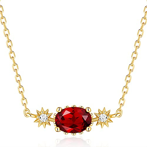 100% äkta moçambisk granat collocation zirkon halsband för kvinnor fina smycken