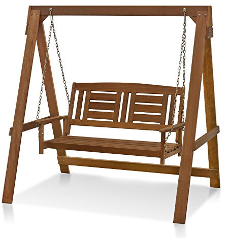 Furinno Tioman Altalena portico, 2 posti con ponteggi