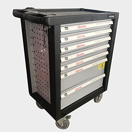 DAMA - Carro de Herramientas Profesional para Taller con 7 cajones y 200 Piezas Incluidas.