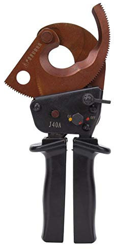 Tijeras de corte de cable, portátil J40A 300 mm² Trinquete Tijeras de cable de grado industrial Hardware Herramienta de corte manual