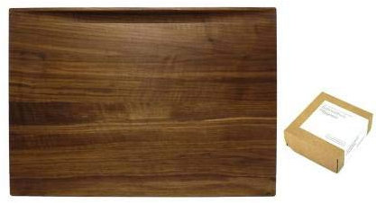 Kombiangebot Schneidholz Chef Schneidebrett Nuss Schwarznuss 51x36x4,5 cm + gratis Pflegeset