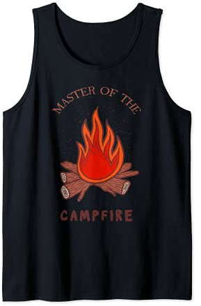 Master Of The Campfire Camping Camper Grill Outdoor Hiker Tank Top