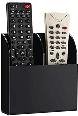 MEIRRAI Soporte Mando Pared Acrílico para Aire Acondicionado, Organizador Mandos TV, Autoadhesivo Cajas Organizadoras de Mando a Distancia Universal, 2 Caja