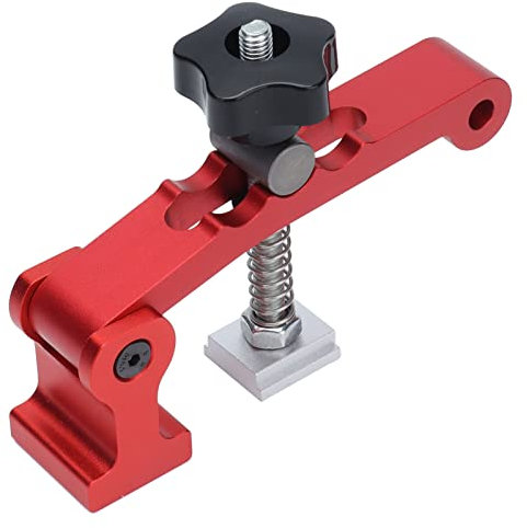 Autuncity Niederhalter für die Holzbearbeitung, T-Schienen-Klemme Anodisierungsbehandlung Kratzfest zum Positionieren