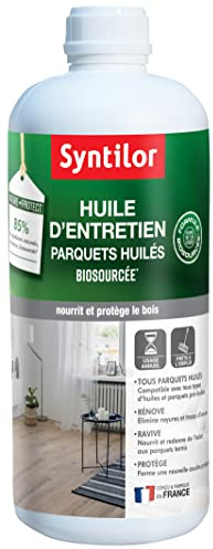 Syntilor - Huile D'Entretien Parquets Huilés Biosourcée 1L 03713265 Incolore