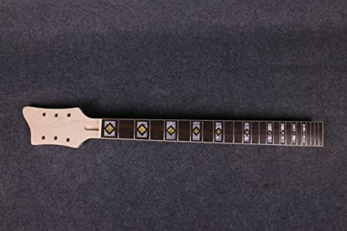 Yinfente Manche de guitare 22 frettes en bois d'érable et palissandre 62,9 cm