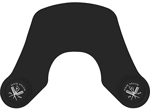 Segbeauty Haarschneidekragen, Schneidekragen Friseur Silikon, schwarzer Nackenschutz, professionelle Haarschneideunterlage für Salon, Schwarz