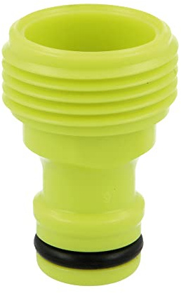 Amig - Adaptador Macho para Unión de Grifo con Manguera - 3/4 - Conexión Rápida y Fácil para Mangueras de Agua - Unión Mediante Rosca - Plástico ABS - Verde Pistacho