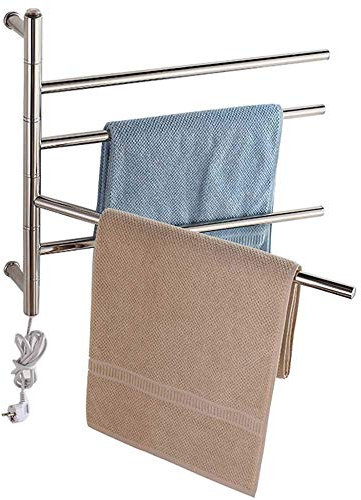 KLZUOPT Portasciugamani riscaldato 595X630mm portasciugamani Elettrico Termostato a Parete riscaldato radiatore Porta Asciugamani Stereo Bagno Cucina Rack riscaldato