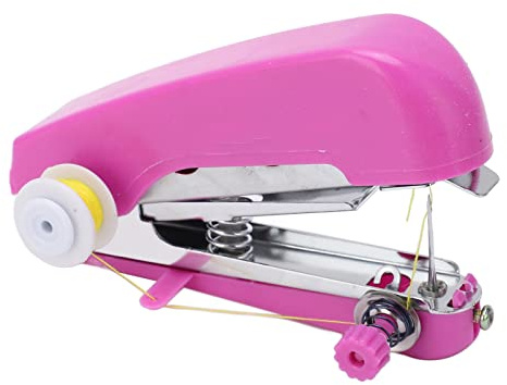 Mini-Handnähmaschine, Tragbare Handnähmaschine Im Taschenformat, Mini-Lila, Leichte Handnähmaschine für den Heimgebrauch auf Reisen