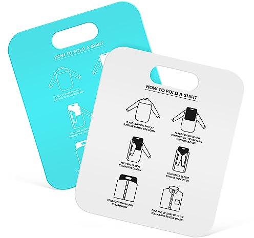 Cabilock 2pièces Planche De Pliage pour Chemises Blanc Et Outil Pratique pour T-Shirts Et Vêtements Adultes Pliage Facile Et Rangement Organisé
