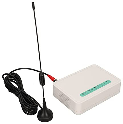 Asixxsix GSM Fixed Wireless Terminal, Quad Band 3G 4G LTE SIM-Karte Telefonleitung Desktop-Anrufer-ID-Dialer Unterstützt Antipodisches Signal, GSM850/900/1800/1900 MHz Weltweit (EU-Stecker)