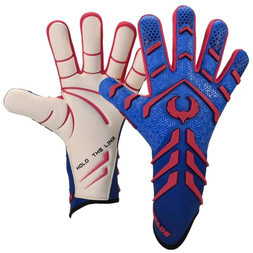 Renegade GK Apex trägerlose Profi-Fußball-Torwarthandschuhe (Größen 6–12, Stufe 5,5) 4 + 5 mm Außenkontaktgriff | Evo2 Negativ geschnittene Torwarthandschuhe für Elite Play