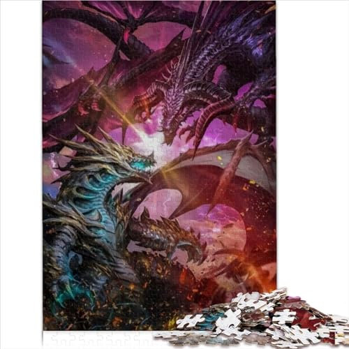 LLUCH Monster Hunter World Holzpuzzle für Erwachsene und Kinder, 1000 Teile, 75 x 50 cm