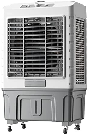 Ventilador de Enfriador de Aire Evaporable Comercial, Humidificador Industrial, Aire Acondicionado de Tres en Uno, Tanque de Agua Grande 55L, Enfriador Doméstico, Motor Potente de Refrigeración Efici