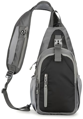 LOUEBICA Wasserfest Brusttasche Sling Bag Herren Klein Schulter Leichte Tasche Crossbody Pack Zum Wandern Outdoor Reise