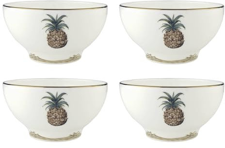Lenox 897300 British Colonial Bambus-Reisschalen, 4 Stück