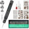 USB Rechargeable Electric Engraving Pen - Cordless Rotary Engraver with 37 Engraving Knives，Portable DIY Engraver for Engraving on Jewellery, Metal, Plastic, Stone, Wood & Glass（Black）