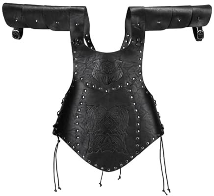 APLVFFZH Mittelalterlicher Brustpanzer, Gothic-Ritterkostüm für Rollenspiele, Cosplay, Kostüm, Style A