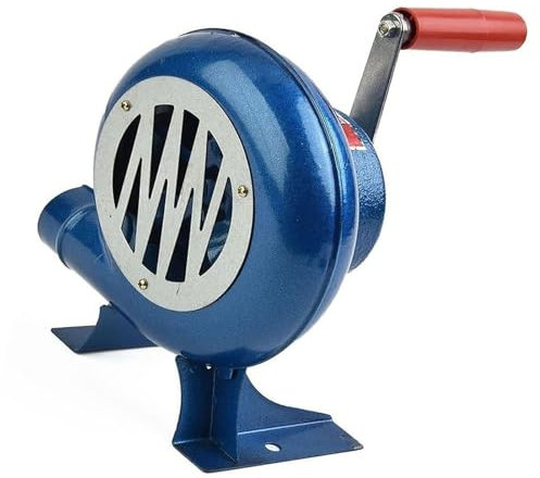 Fuelle para Barbacoa, Manivela Herrero Forja Soplador, Soplador De Barbacoa, Fuelle De Barbacoa, Fuelle De Chimenea, Soplador Manual para Chimenea, Carbón Vegetal, Camping, Barbacoa Cocina(150W)