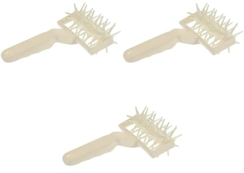 IMIKEYA 3pcs Pizza Rolling Pin Pizza Hole Puncher Dough Docker Handheld Baking Tool for Making and Dough Rolling