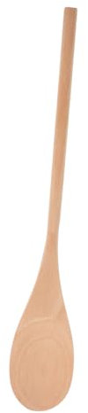 Warmhm Lot de 24 Cuillères à Remuer en Bois, Long Manche, Brut à Personnaliser, Cuisine, Pâtisserie et Mélange Sécurisé des Casseroles Profondes