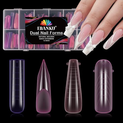EBANKU 96PCS Poppit Ongle Kit, Réutilisable Mat Stiletto Amande Capsule Americaine Ongle Gel Nail d'extension Kit Multicolore Faux Ongles Couverture Complète, PMMA Gel Pose Manucure pour Femme Fille