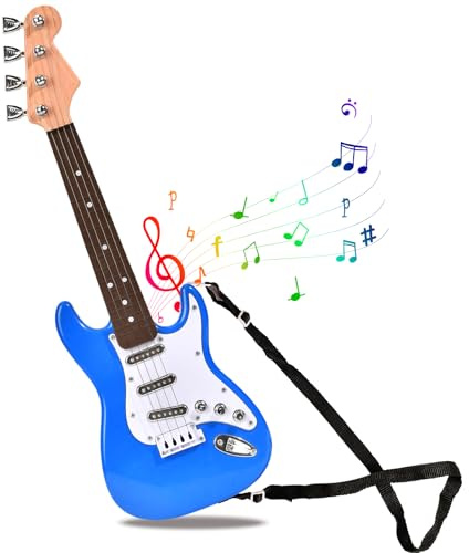 16inch Mini Guitar Toy for Kids and Beginners, Electric Guitar with Strap for Toddlers and Boys and Girls Instrument Toys