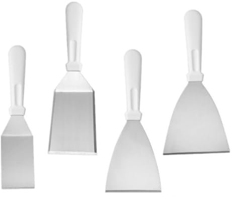 4 spatole per torte in acciaio inox con manico in plastica, pala per bistecca di manzo, spatola per formaggio e pizza per utensili da forno Pizaa