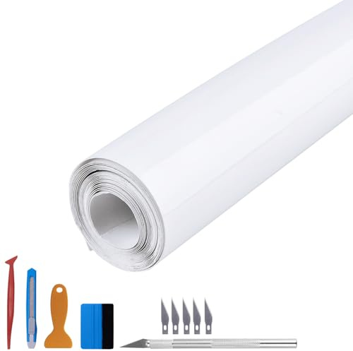 NewL Rhino Skin Paint Film de Protection en Vinyle pour Voiture Pare-Chocs Voiture Pare-Choc Protection Peinture Moto Vélo Transparent Autocollant (100cm x 300cm)