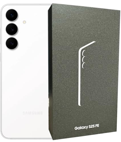 Samsung Galaxy S25 FE, Smartphone Android 5G avec Galaxy AI, 256 Go, Chargeur Secteur Rapide 25W Inclus, Smartphone déverrouillé, Blanc, Version FR