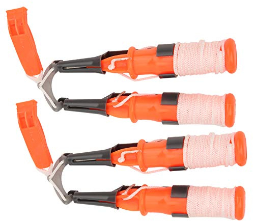 Vvikizy 2 Picconi di Sicurezza per la Pesca Sul Ghiaccio, Doppio Strumento di Salvataggio D'emergenza Portatile con Cintura di Sicurezza, per Salvare la Vita All'aperto, Picconi da