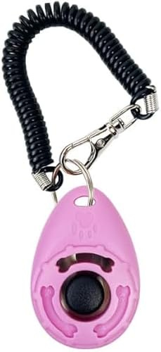 Mooff Hundetraining Clicker mit Handschlaufe, leicht einfach zu bedienen, Haustiertraining Clicker für Katzen Welpen Vögel Pferde