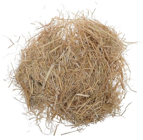 MINAOLULUS Paja de Trigo Natural para Cama de Mascotas 500g, Lecho Limpio | Refugios y Nidos, Uso en Jardín y Patio, Formato Ligero de 500g para Extender Facilidad
