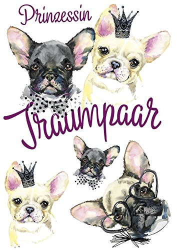 Ideen mit Herz Color Bügeltransfer, DIN A4, Traumpaar | Textilien wie T-Shirts & Taschen mit Bügelmotiven verzieren | Bilder schnell & einfach aufbügeln | DIY Textildesign