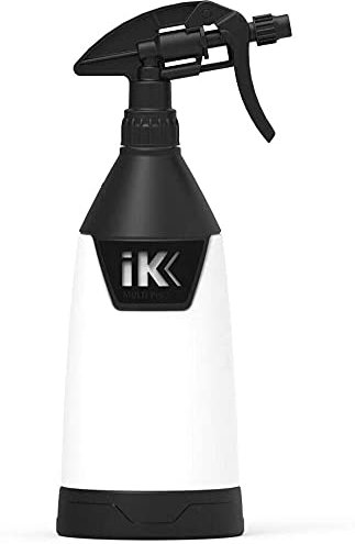 IK MULTI TR 1 TRIGGER SPRAY BOTTLE - 1 LITRE - Multi-Purpose Acid and Chemical Resistant, Commercial Grade, Adjustable Nozzle, Perfect for Automotive Detailing and Cleaning