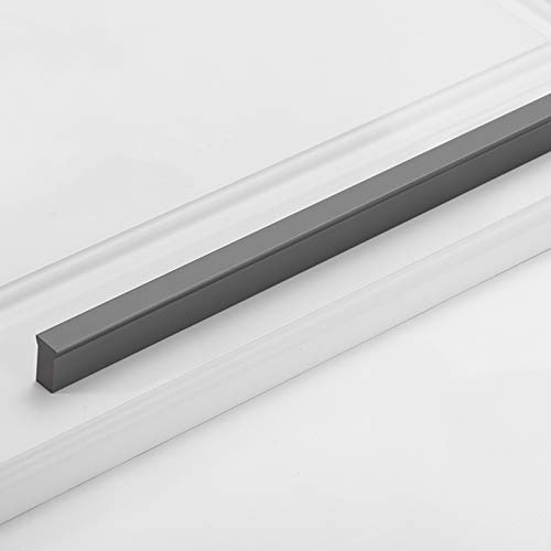 Schrankgriffe Schubladengriff Möbelgriffe Stangengriff Schminktisch Griff Moderne Möbel Hardware für Küche und Bad, Aluminiumlegierung,Stromlinienförmig Straight-Typ (Lochmitte 160mm,Silber)