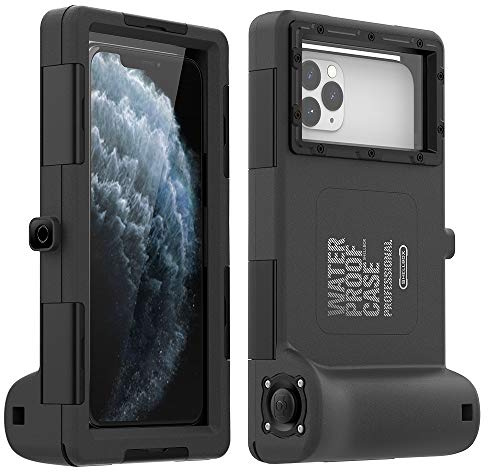 Unterwasser-Telefonhüllen zum Schnorcheln, Tauchen, Handyhüllen für iPhone Samsung, wasserdichtes Gehäuse mit Lanyard, 15,2 m Tauchhülle zum Filmen von Schwimmbildern, Schwarz