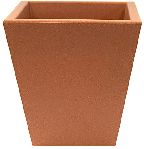 WELL HOME MOBILIARIO & DECORACIÓN MACETERO DE POLIETILENO POR ROTOMOLDEO COLOR TERRACOTA 40X40