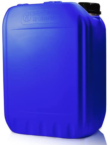 6 x 10L JERRY CAN - UN Approved Stackable Bottle Container + 51mm Tamper Evident Cap | Perfect for Storage of Fuel Oil Petrol Water Liquids BLUE